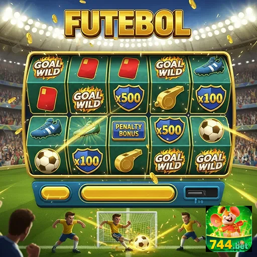 Imagem do jogo de slot de futebol da 744bet, destacando animações e recursos emocionantes.