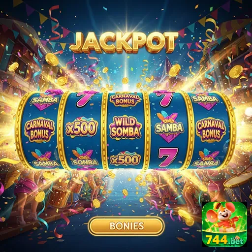 Imagem de bônus de slots jackpot no site 744bet, destacando grandes prêmios e diversão garantida.