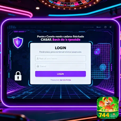 Tela de login VIP do site 744bet, oferecendo acesso exclusivo a usuários especiais.